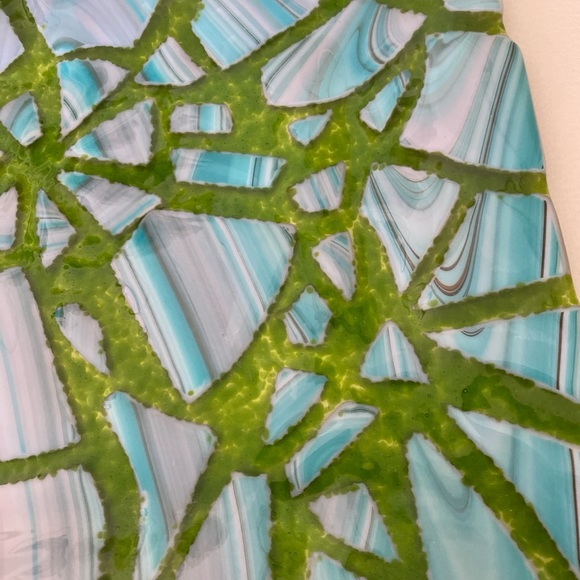 Fused Art Glass Platter - Picture 4 of 5